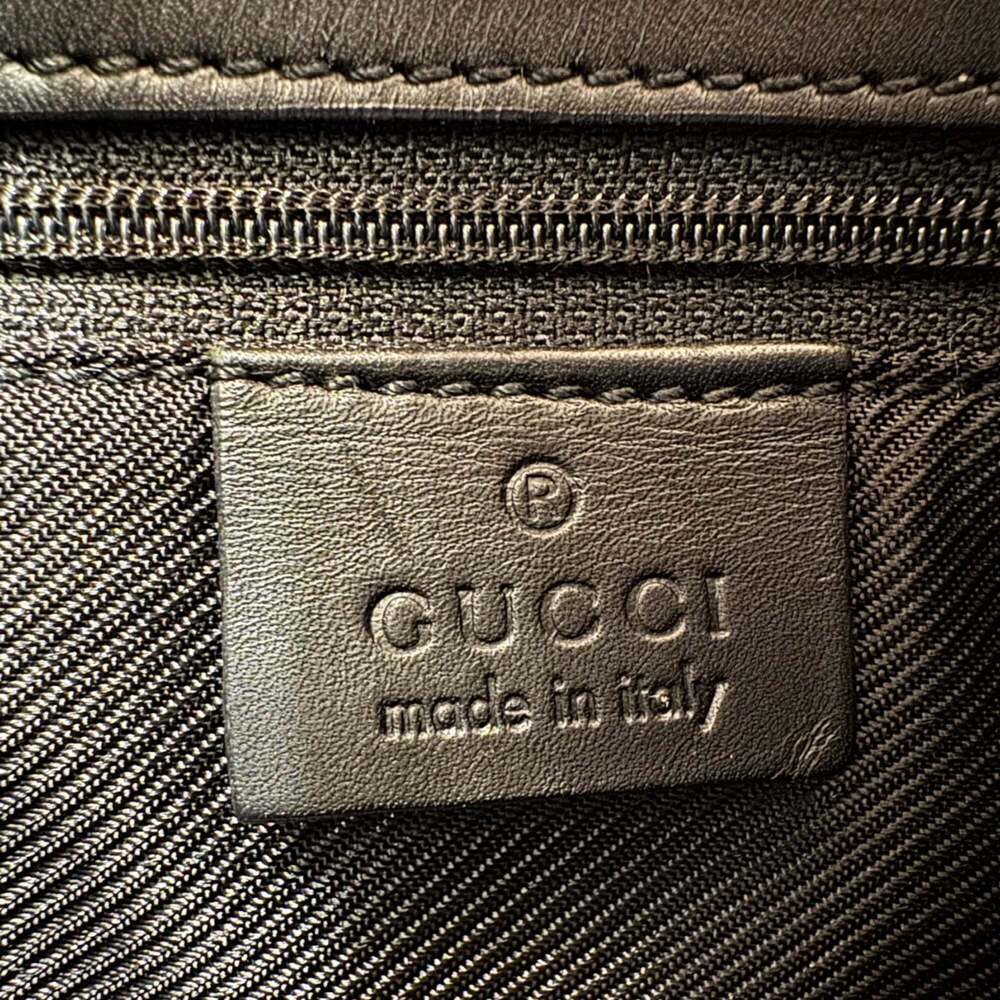 GUCCI Authentic Black Leather Shoulder Bag - Picture 11 of 13